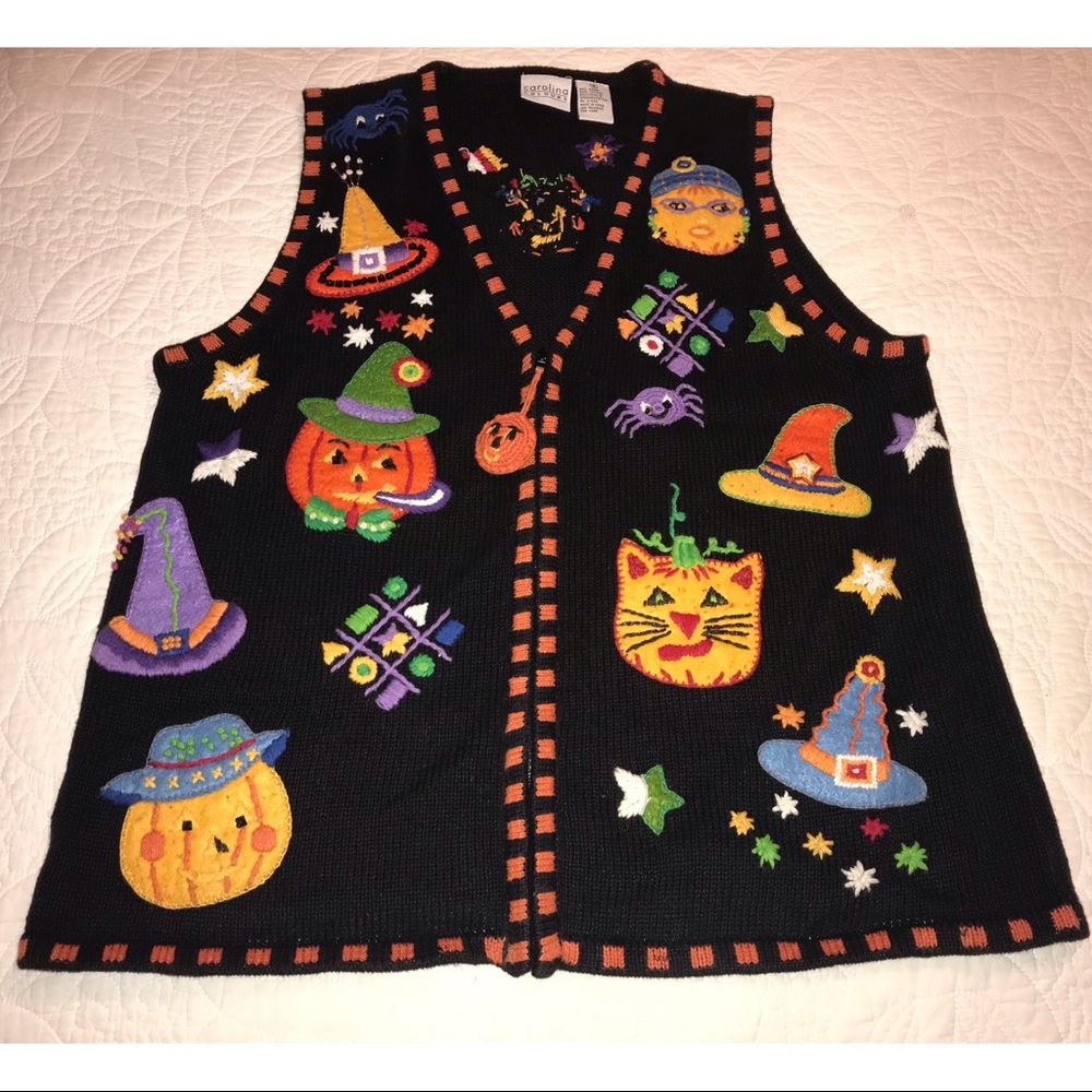 Vintage “Ugly” Halloween Sweater Vest